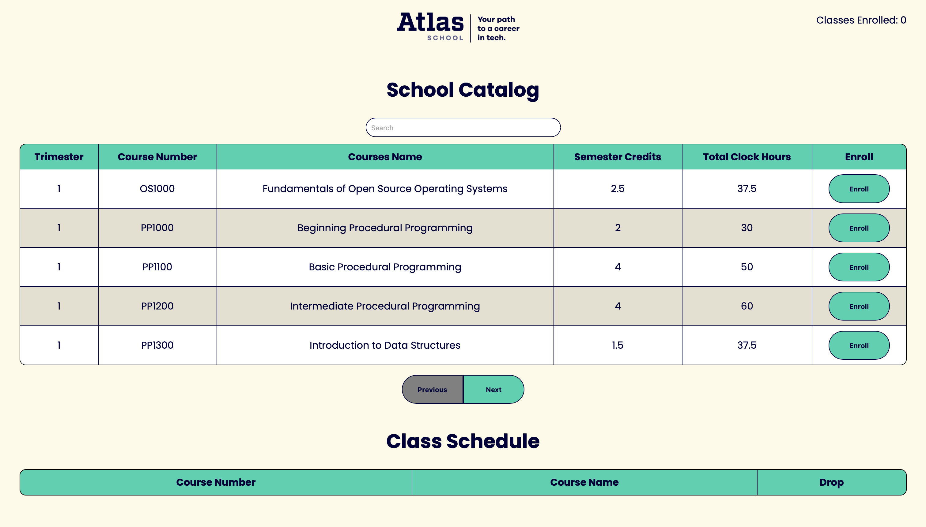 Course Directory